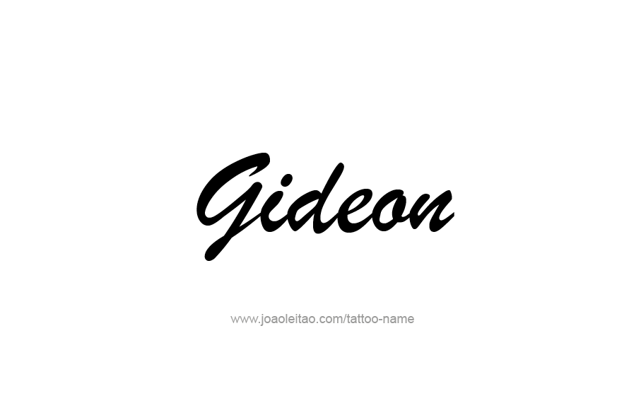 Tattoo Design  Name Gideon   