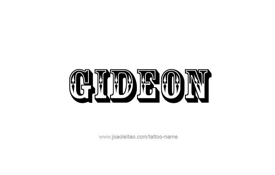 Tattoo Design  Name Gideon   