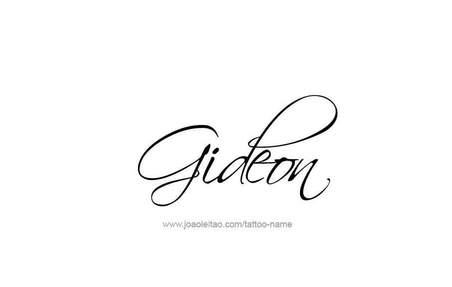 Tattoo Design  Name Gideon   