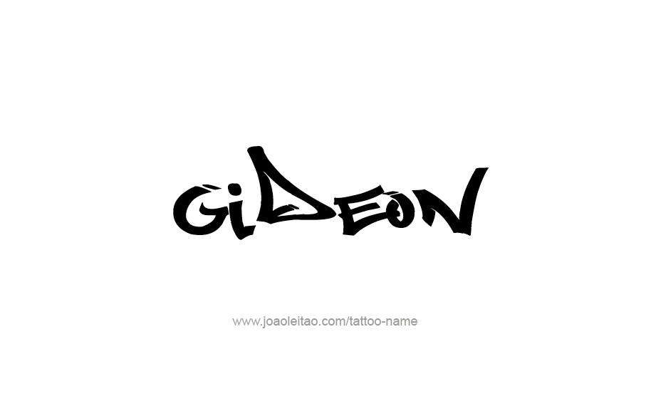 Tattoo Design  Name Gideon   