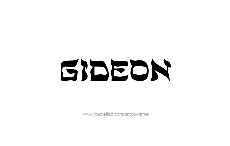 Tattoo Design  Name Gideon   