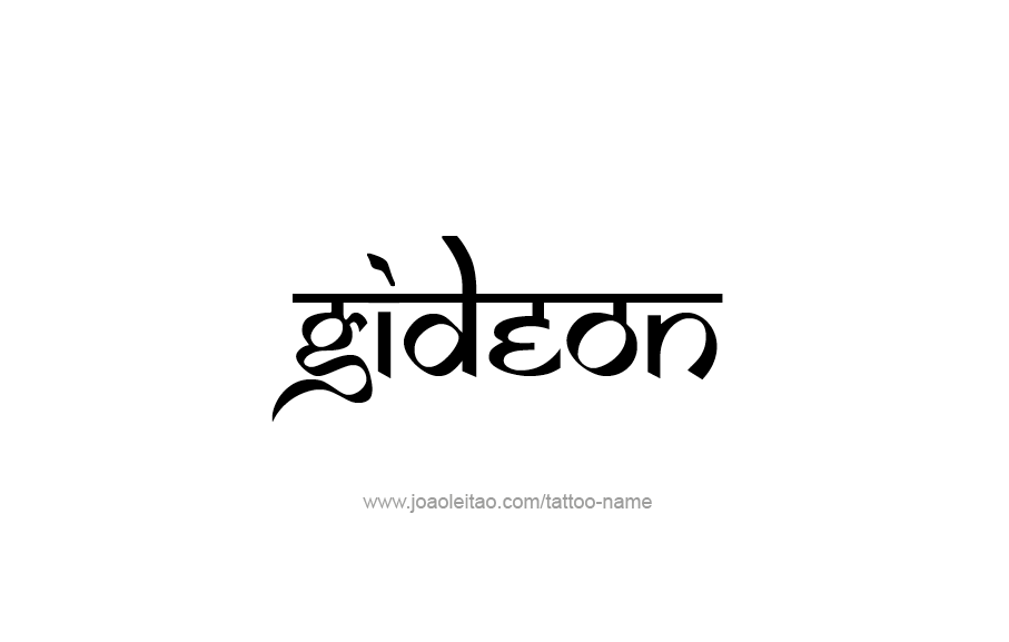 Tattoo Design  Name Gideon   