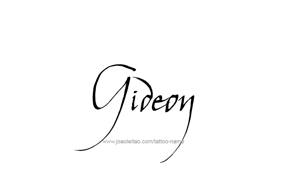 Tattoo Design  Name Gideon   