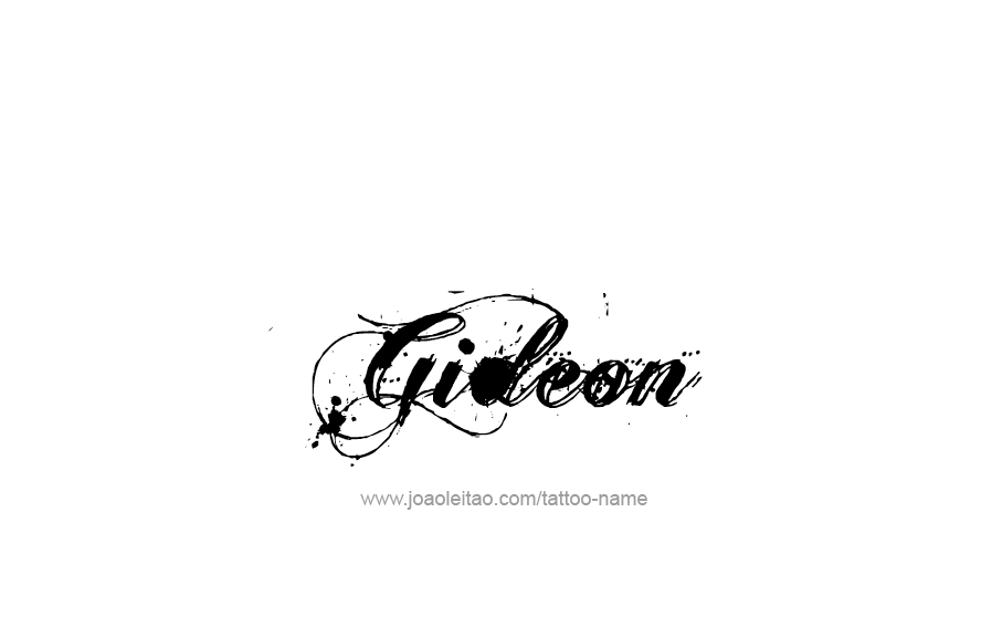 Tattoo Design  Name Gideon   