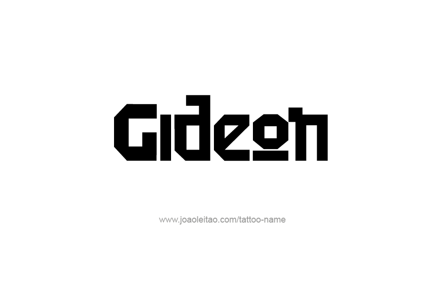 Tattoo Design  Name Gideon   