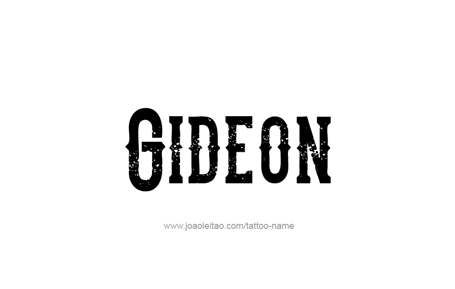 Tattoo Design  Name Gideon   