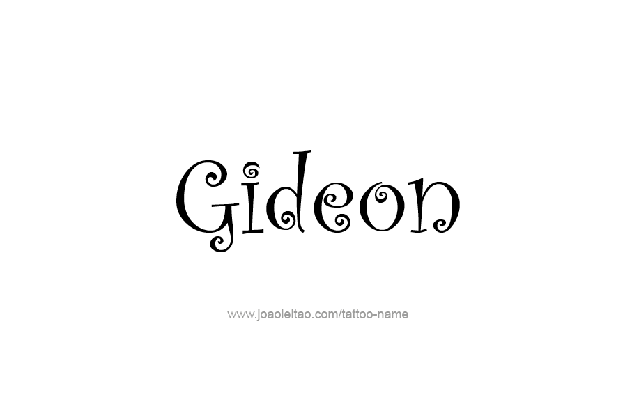 Tattoo Design  Name Gideon   