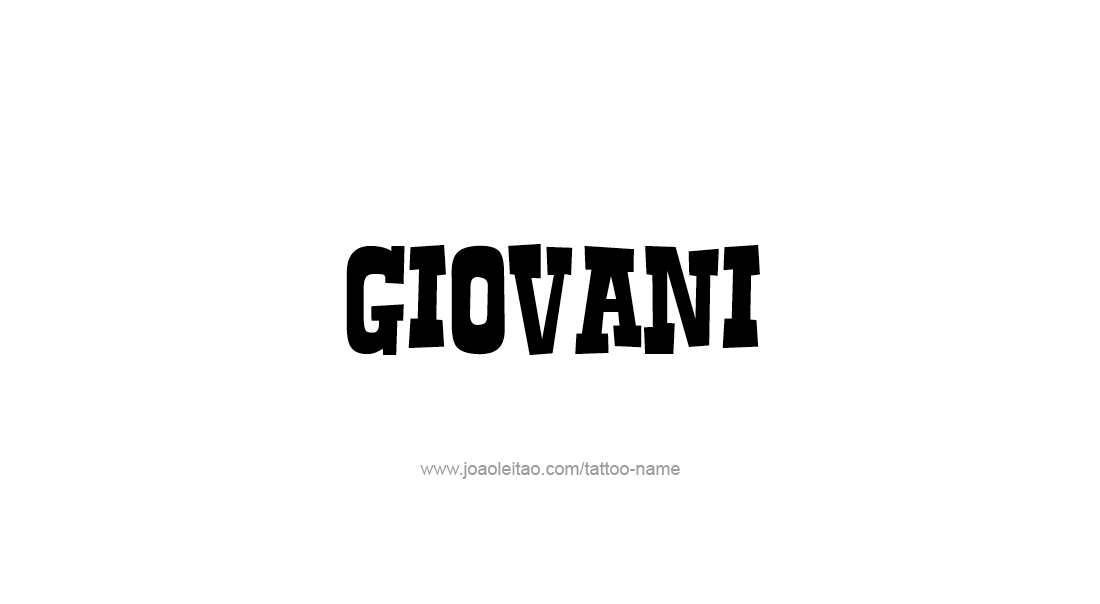 Tattoo Design  Name Giovani   