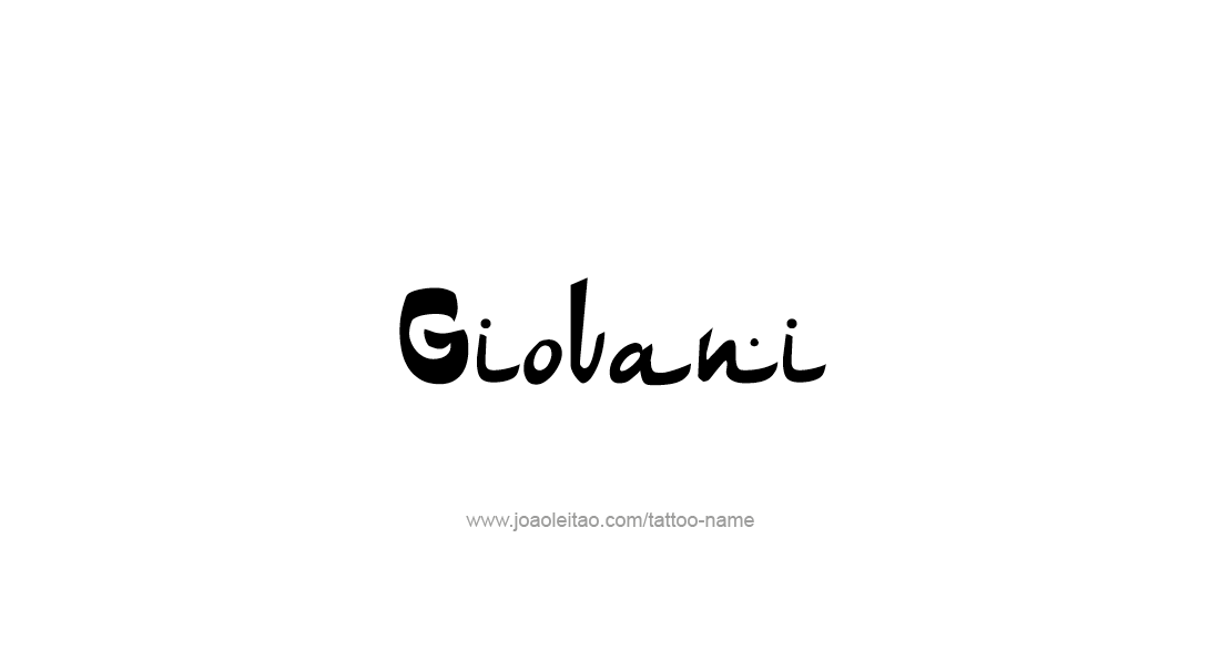 Tattoo Design  Name Giovani   