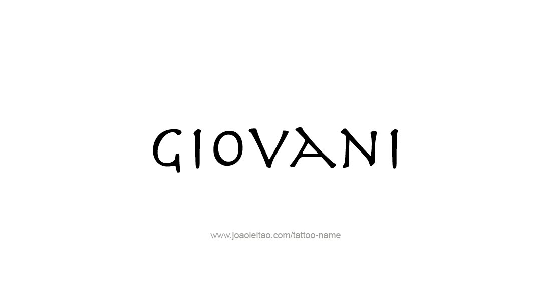 Tattoo Design  Name Giovani   