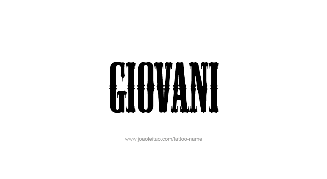 Tattoo Design  Name Giovani   