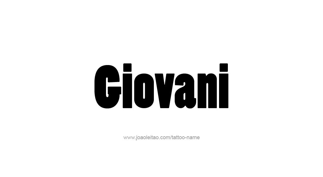 Tattoo Design  Name Giovani   