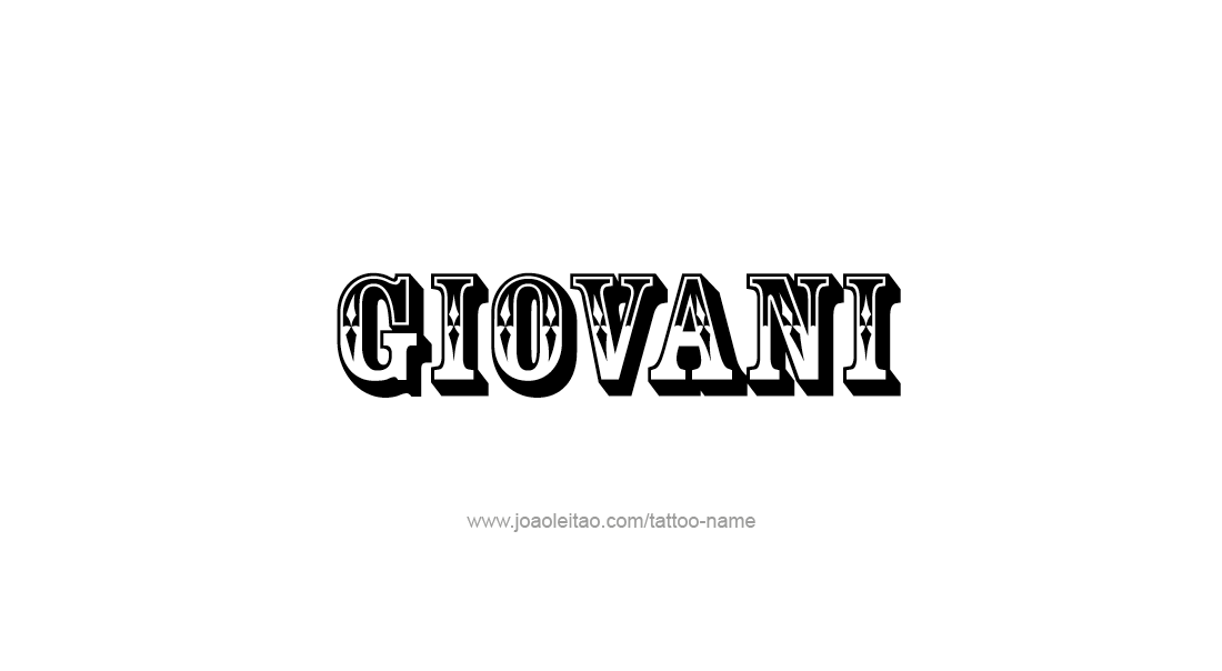 Tattoo Design  Name Giovani   