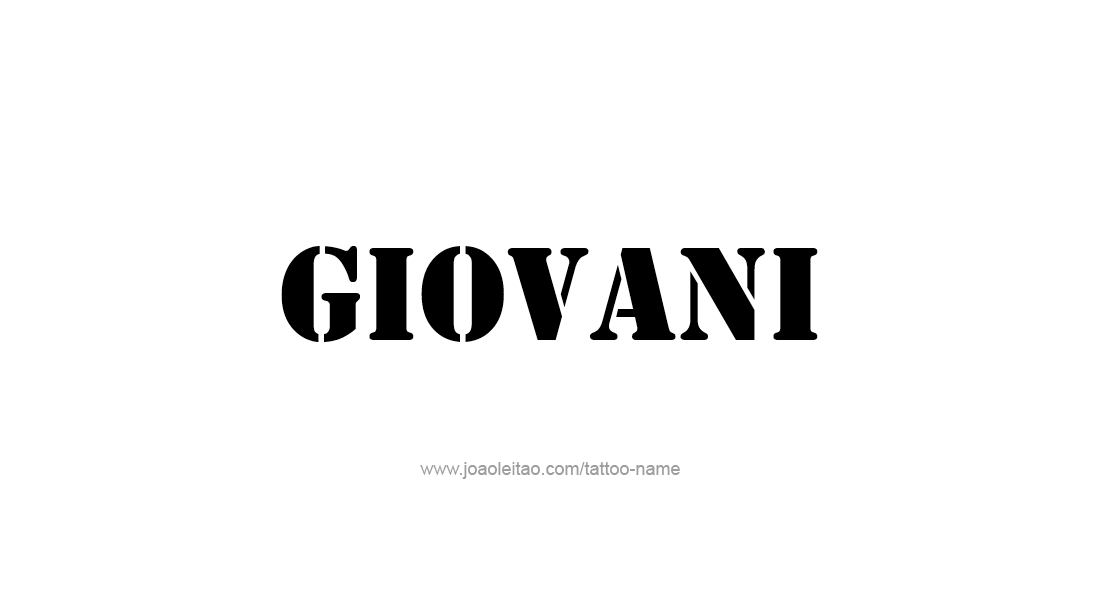 Tattoo Design  Name Giovani   