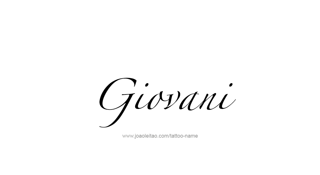 Tattoo Design  Name Giovani   