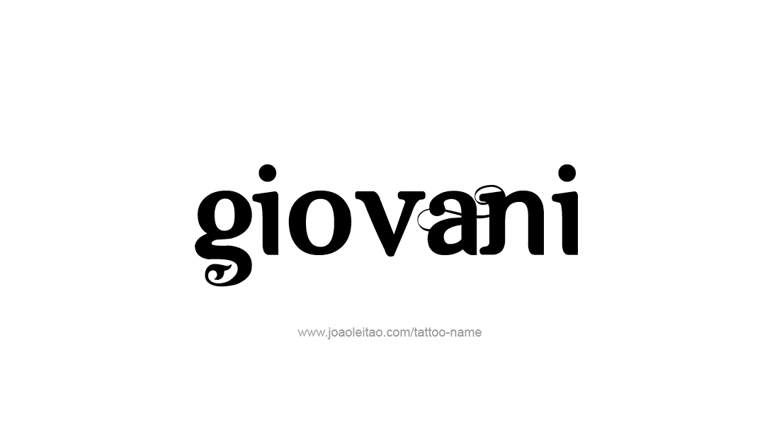 Tattoo Design  Name Giovani   