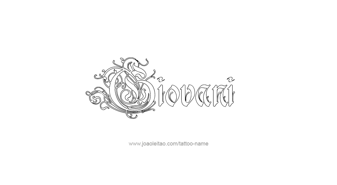 Tattoo Design  Name Giovani   