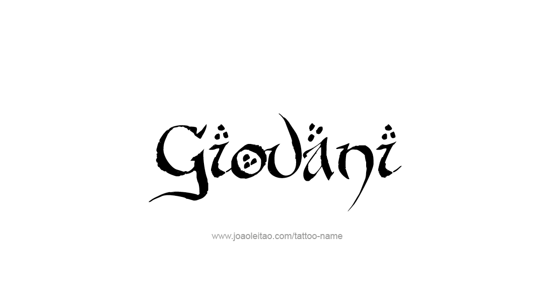 Tattoo Design  Name Giovani   