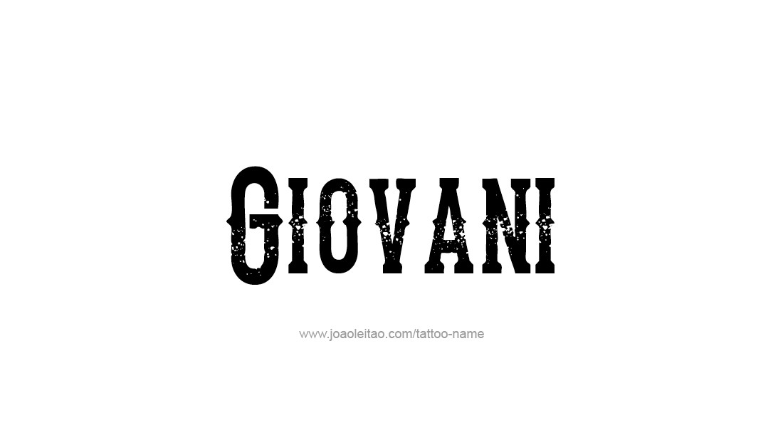 Tattoo Design  Name Giovani   