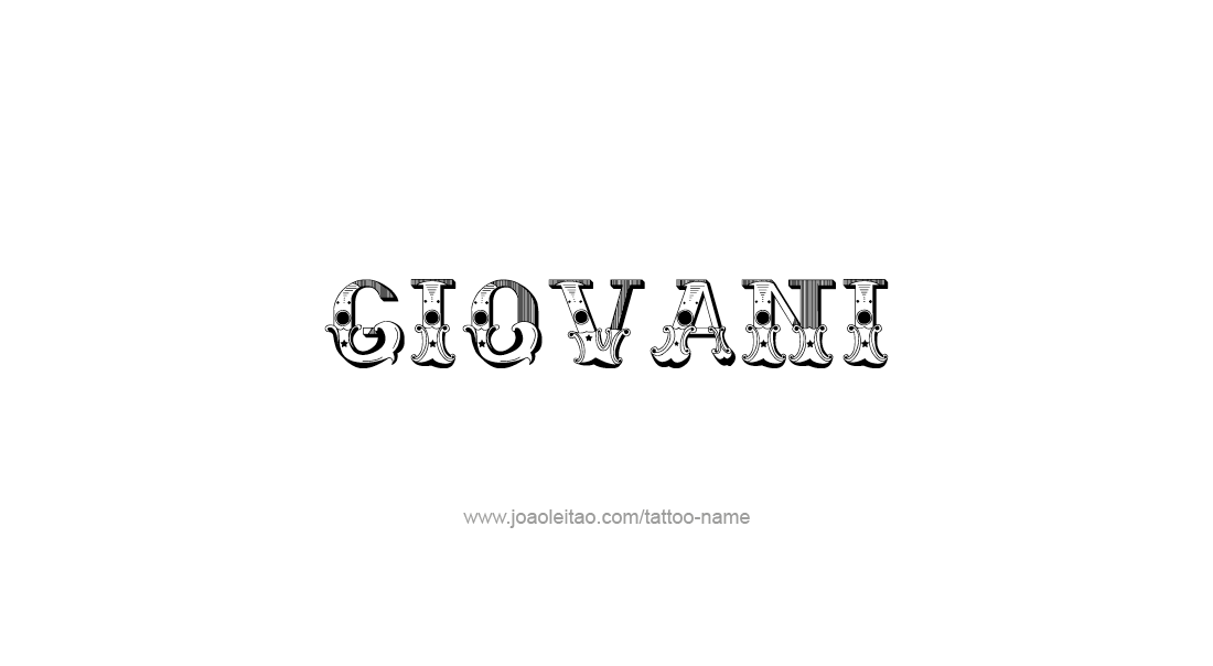 Tattoo Design  Name Giovani   