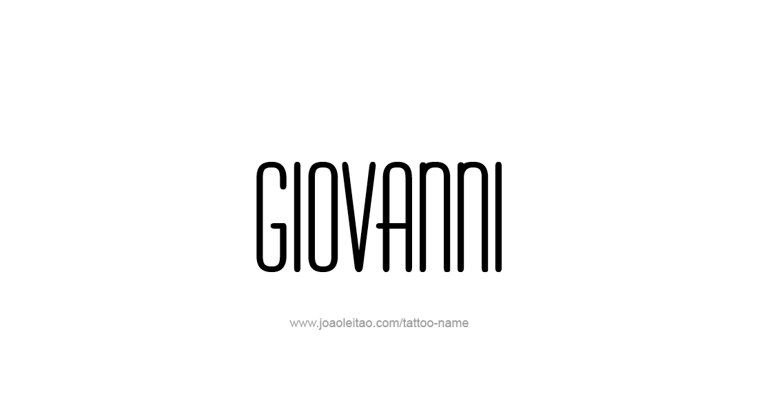 Tattoo Design  Name Giovanni   