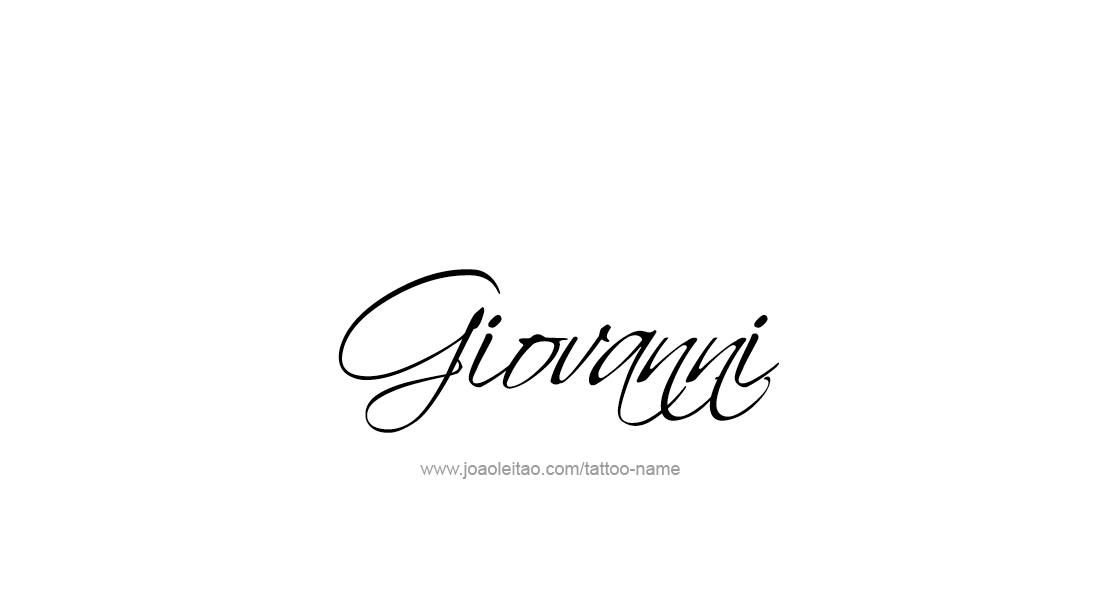 Tattoo Design  Name Giovanni   