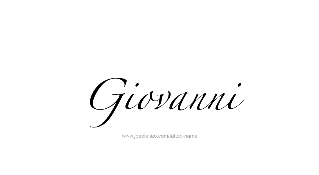 Tattoo Design  Name Giovanni   