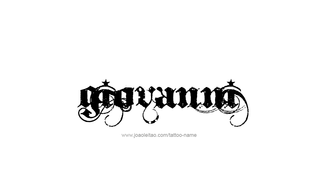 Tattoo Design  Name Giovanni   