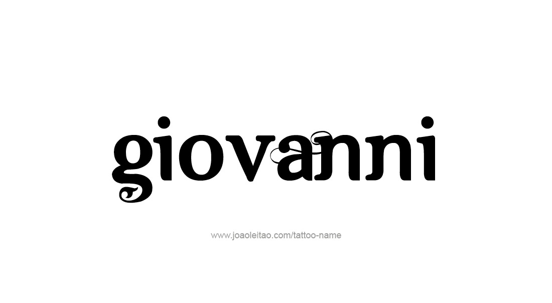 Tattoo Design  Name Giovanni   