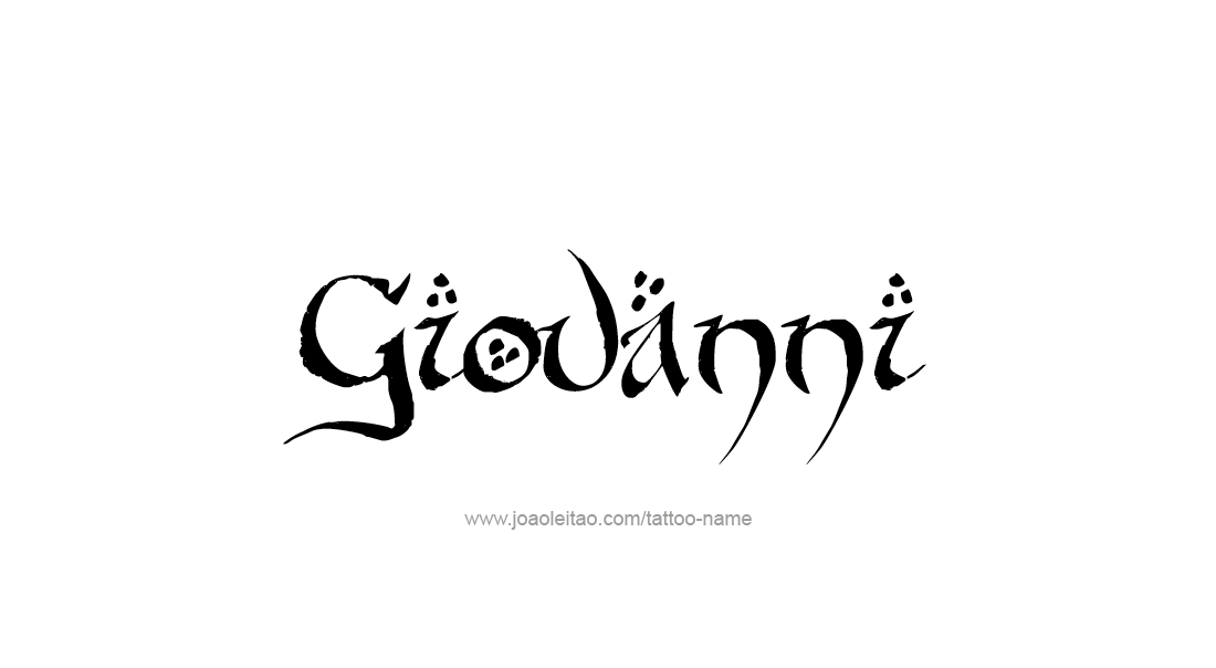 Tattoo Design  Name Giovanni   