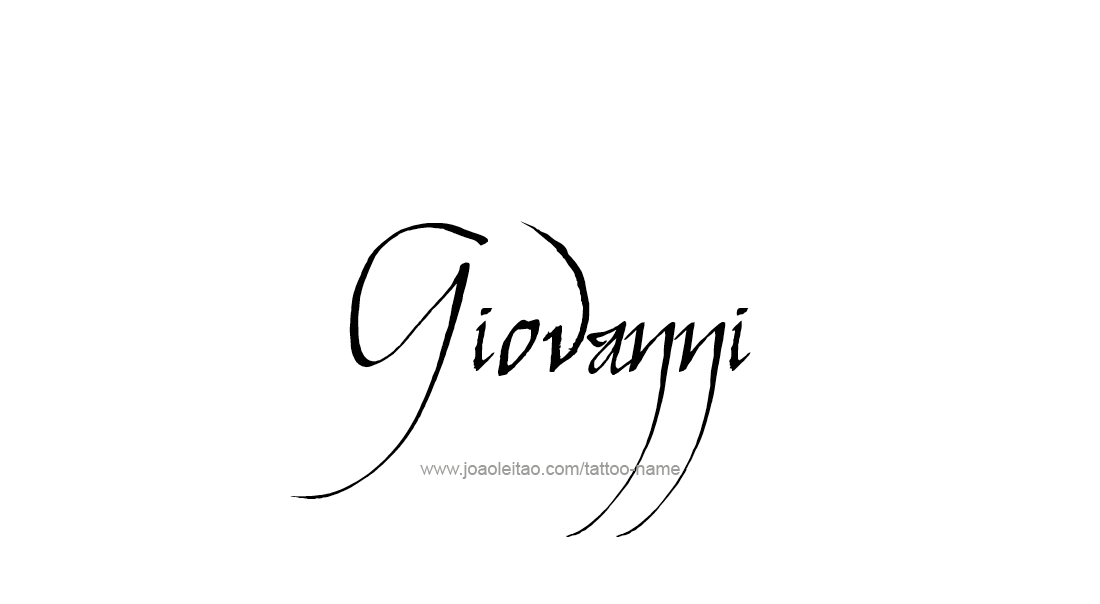 Tattoo Design  Name Giovanni   