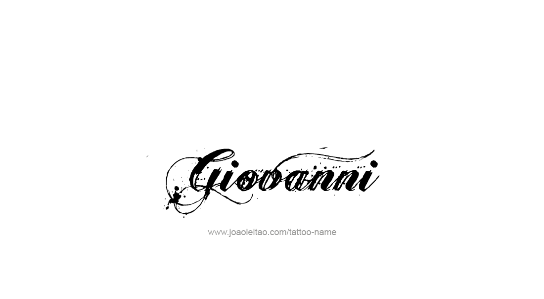 Tattoo Design  Name Giovanni   