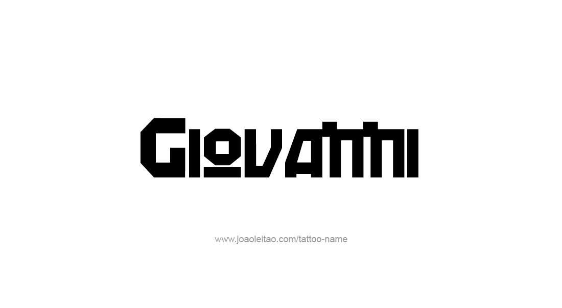 Tattoo Design  Name Giovanni   