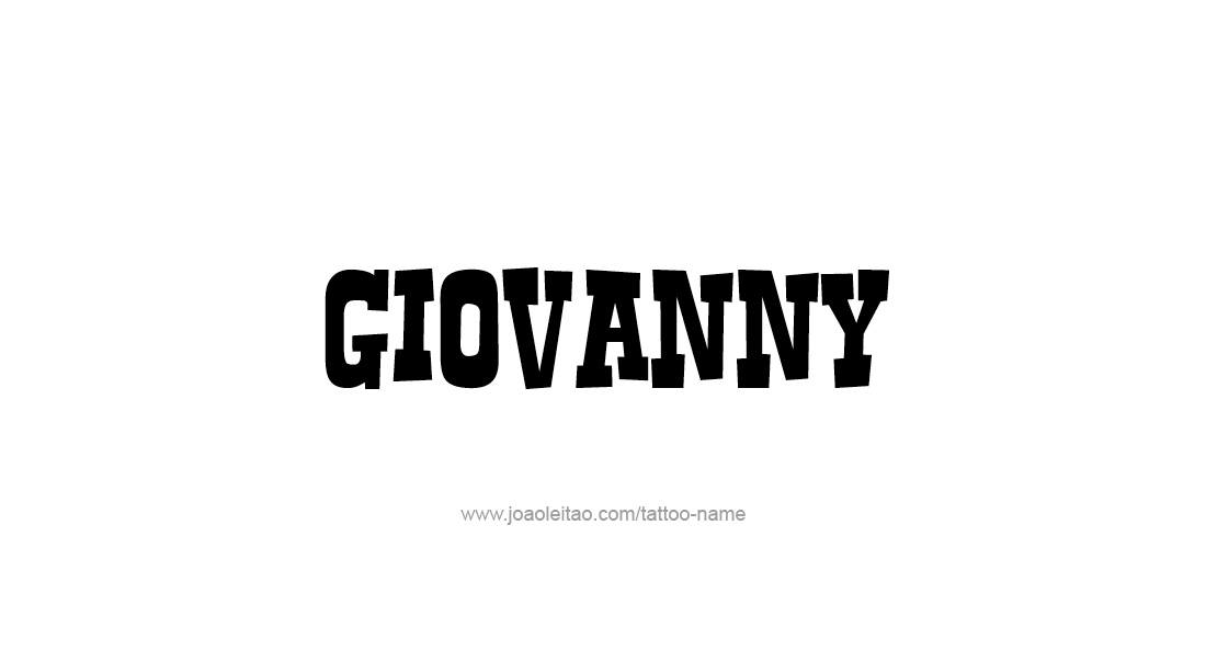 Tattoo Design  Name Giovanny   