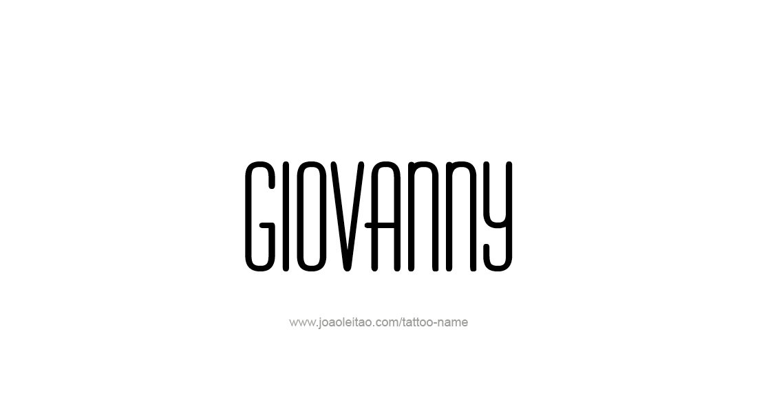 Tattoo Design  Name Giovanny   