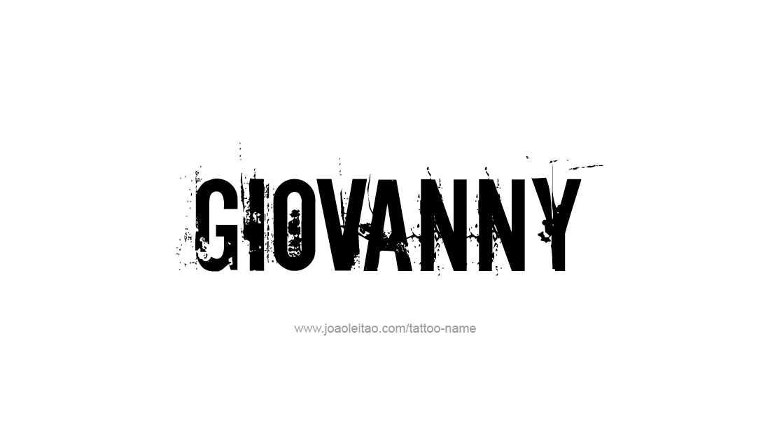 Tattoo Design  Name Giovanny   