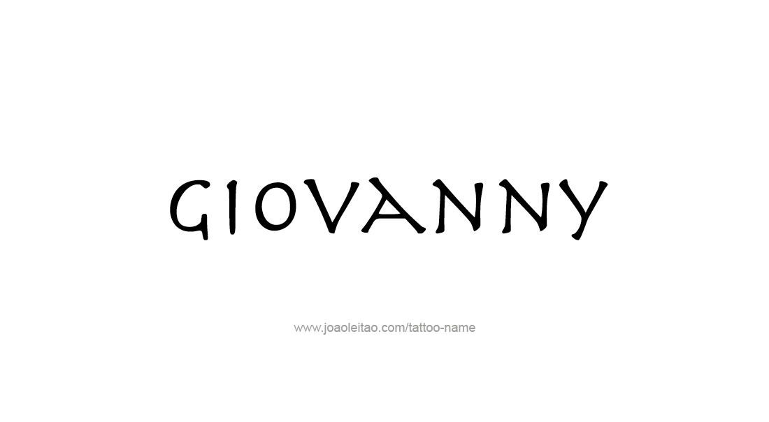 Tattoo Design  Name Giovanny   