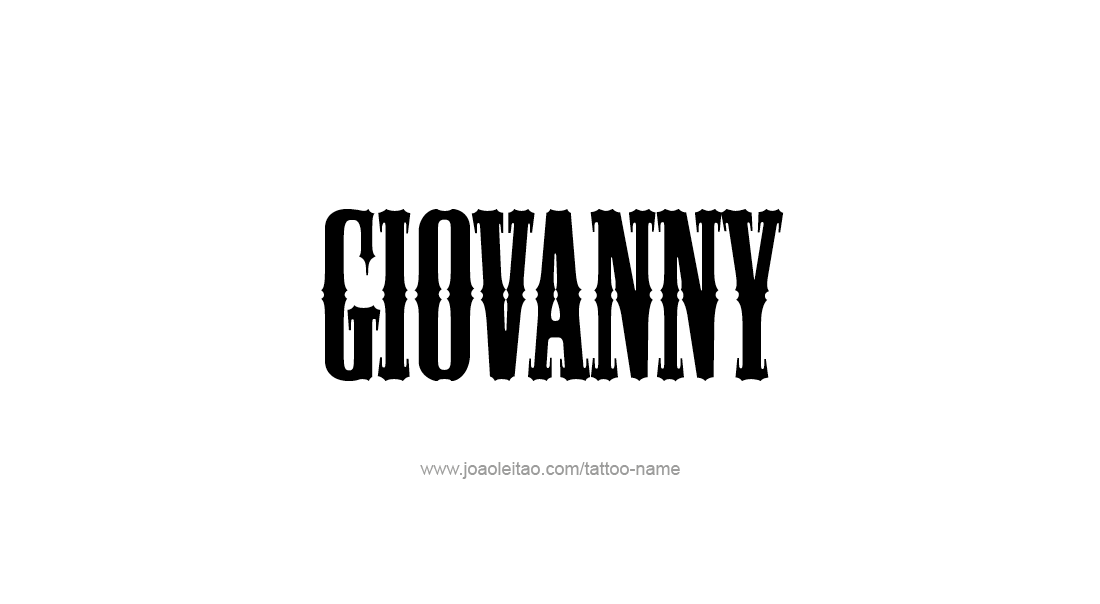 Tattoo Design  Name Giovanny   