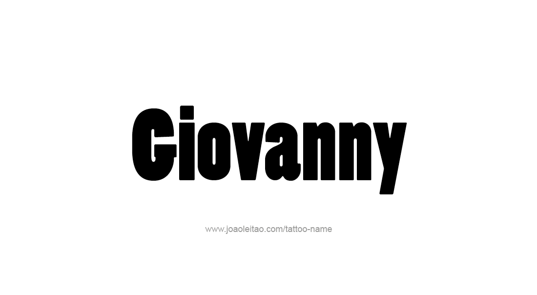 Tattoo Design  Name Giovanny   