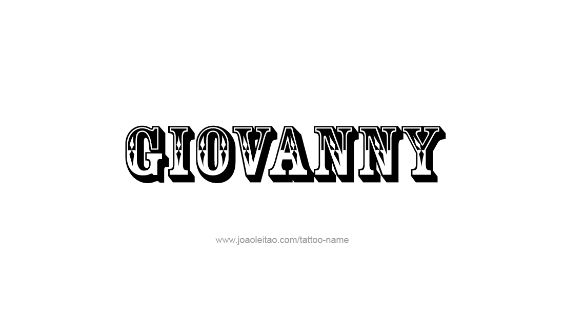 Tattoo Design  Name Giovanny   