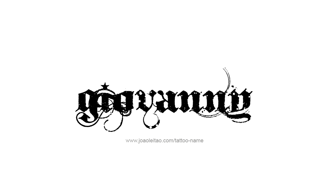 Tattoo Design  Name Giovanny   