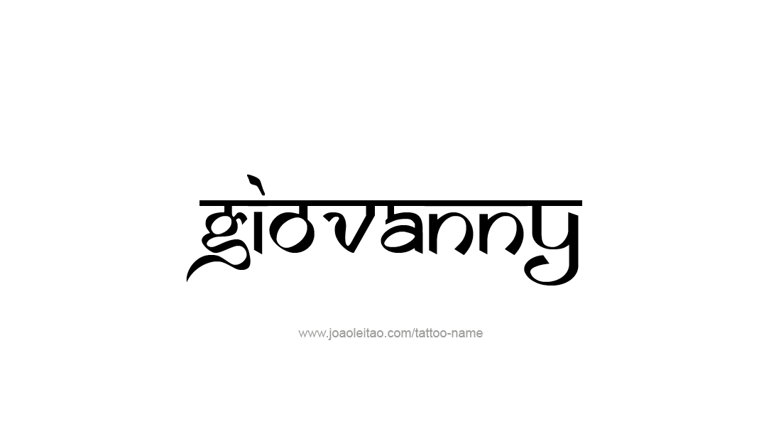 Giovanny Name Tattoo Designs