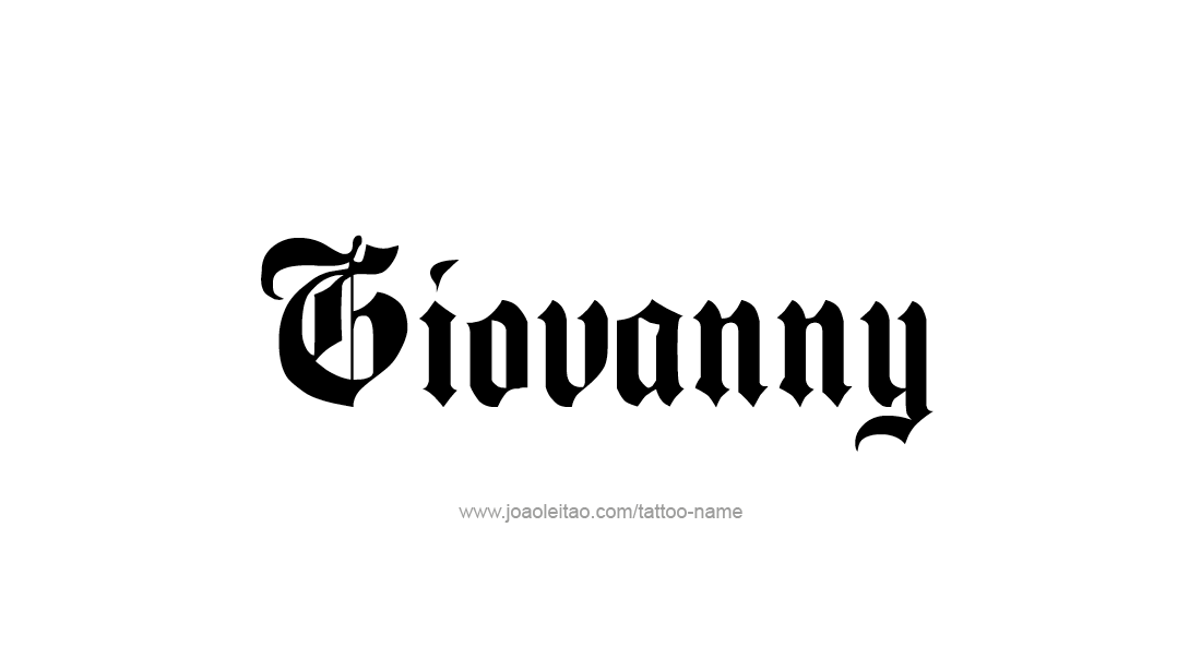 Tattoo Design  Name Giovanny   