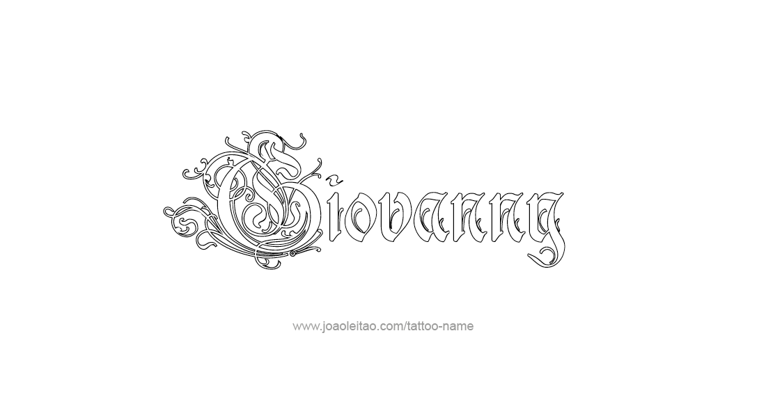 Tattoo Design  Name Giovanny   