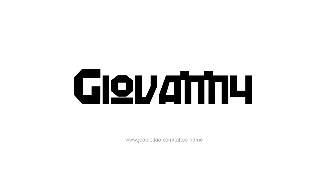 Tattoo Design  Name Giovanny   