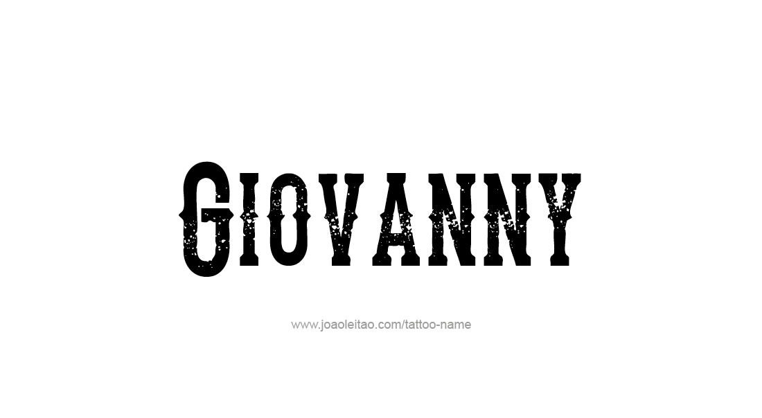 Tattoo Design  Name Giovanny   