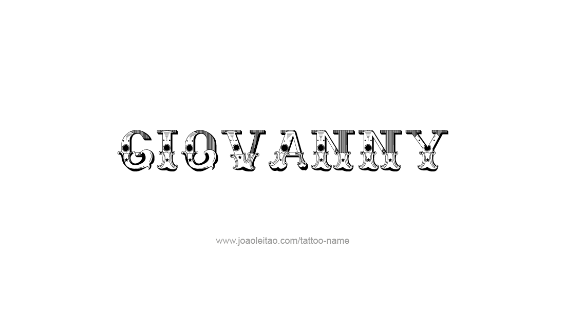 Tattoo Design  Name Giovanny   