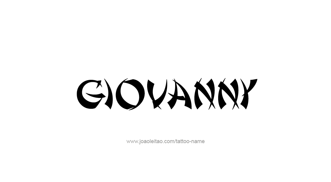 Tattoo Design  Name Giovanny