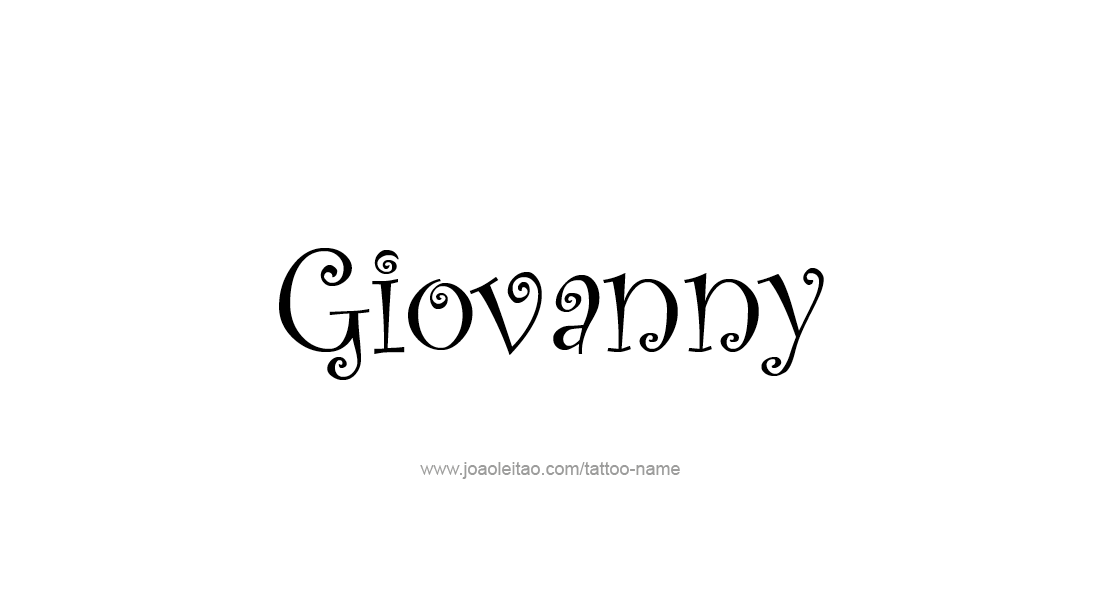 Tattoo Design  Name Giovanny   