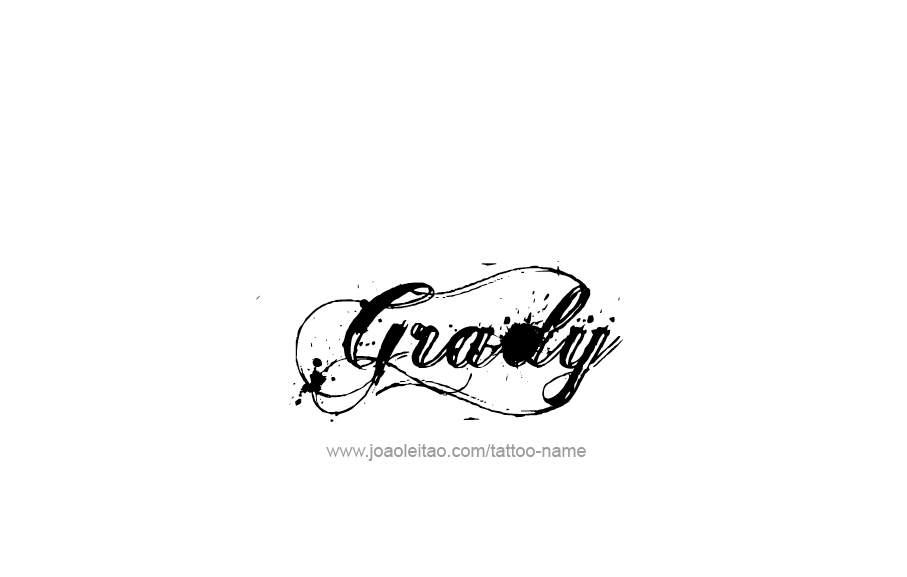 Tattoo Design  Name Grady   